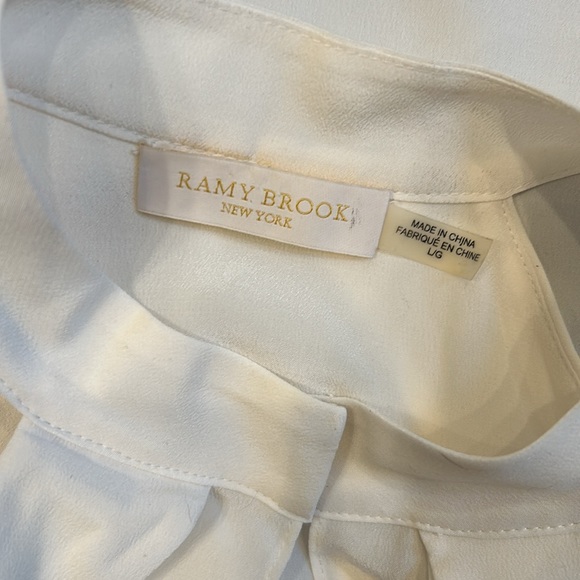 Ramy Brook Cold Shoulder Silk Blouse - Picture 9 of 10